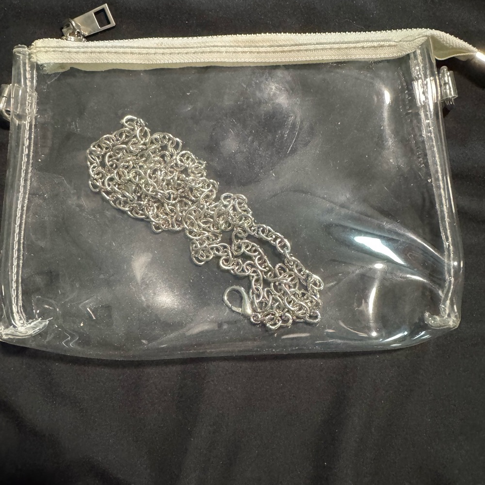 Transparent Chain Strap Clutch